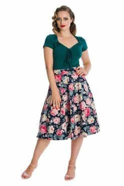 Banned Danni Top -Burleska shop 06 29 TP10424GREEN 0172 300x