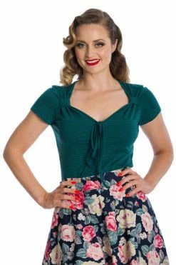 Banned Danni Top -Burleska shop 06 29 TP10424GREEN 0175 300x