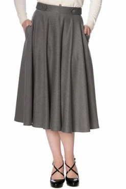 Banned Di Di Swing Skirt -Burleska shop 15649809121563260614SK2278 20GREY 20MOL12 300x