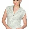 Banned Tile Print 50s Blouse -Burleska shop 1578475297BL14045MINT03 300x