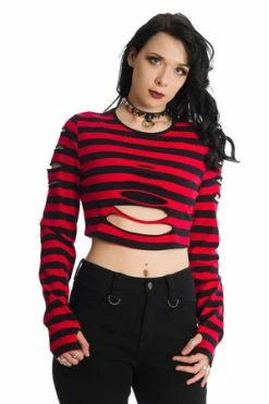 Banned Chantrea Top -Burleska shop 1625831523TP10385RED 0343 300x