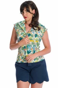 Banned Forest Blouse -Burleska shop 162746847006 29 BL14125 20WHT 0812 300x