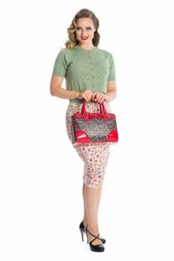 Banned Country Cherry Pencil Skirt 9 Banned Country Cherry Pencil Skirt -Burleska shop 162747536206 29 CA21131GREEN 20SK25357 20OFF 20WHITE 0572 300x