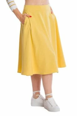 Banned My Summer Staple Swing Skirt 30 Banned My Summer Staple Swing Skirt -Burleska shop 162747827206 29 SK25355YELLOW 20CA21121YELLOW 0371 300x