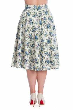 Banned Wild Flower Swing Skirt -Burleska shop 162755963406 29 SK25354OFF 20WHT 20TP10452BLUE 0458 300x