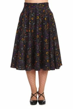 Banned All Hallows Cat Swing Skirt