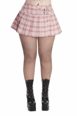 Banned Darkdoll Mini Skirt 52 Banned Darkdoll Mini Skirt -Burleska shop 1658745035SBN216 20PINK 20WHT 1 300x