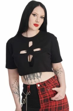 Banned Cross My Heart Top 9 Banned Cross My Heart Top -Burleska shop 1659023912TP10495 20BLK 1 300x