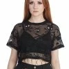 Banned Skull Queen Cropped Top