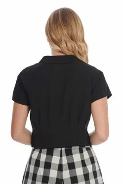 Banned Summer Ahoy Blouse -Burleska shop 1659038695BL14156BLK 20ST81070 20BLK 20WHT12960 300x