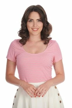 Banned Summer Stripe Top 17 Banned Summer Stripe Top -Burleska shop 1659341005TP10548 20pink 20sk25433off 20white12239 300x