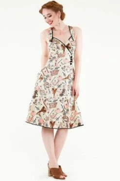 Voodoo Vixen Claudine Parisian Summer Dress -Burleska shop Claudine Parisian Summer Dress Voodoo Vixen 3 300x