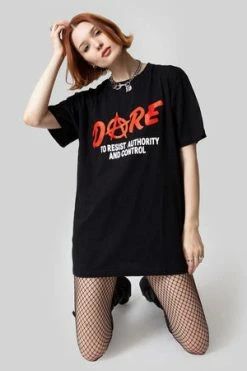 Long Clothing Dare T-shirt - Unisex -Burleska shop Dare T shirt Unisex Long Clothing 2 300x