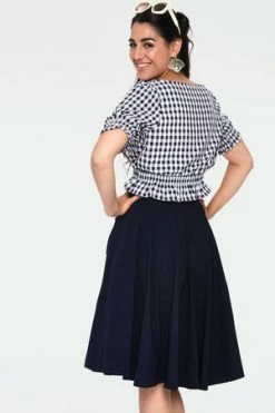 Voodoo Vixen Florence Anchor & Rope Flare Skirt -Burleska shop Florence Anchor Rope Flare Skirt Voodoo Vixen 2 300x