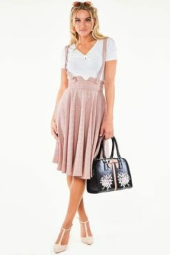 Voodoo Vixen Helena Plaid Suspender Flare Skirt -Burleska shop Helena Plaid Suspender Flare Skirt Voodoo Vixen 3 300x