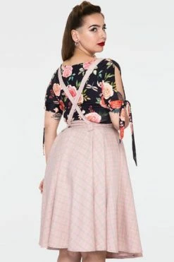 Voodoo Vixen Helena Plaid Suspender Flare Skirt -Burleska shop Helena Plaid Suspender Flare Skirt Voodoo Vixen 7 300x