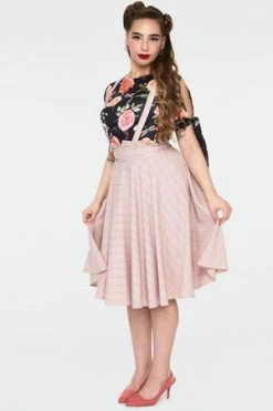 Voodoo Vixen Helena Plaid Suspender Flare Skirt -Burleska shop Helena Plaid Suspender Flare Skirt Voodoo Vixen 8 300x