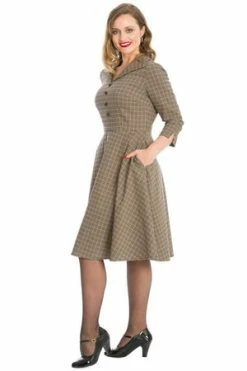 Banned Lady Check Swing Dress -Burleska shop Lady Check Swing Dress Banned 4 300x