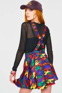 Jawbreaker Now You See Me Camo Skirt -Burleska shop Now You See Me Camo Skirt Jawbreaker 2 300x