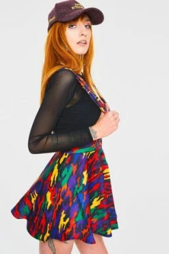 Jawbreaker Now You See Me Camo Skirt -Burleska shop Now You See Me Camo Skirt Jawbreaker 3 300x