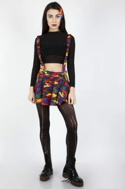 Jawbreaker Now You See Me Camo Skirt -Burleska shop Now You See Me Camo Skirt Jawbreaker 4 300x