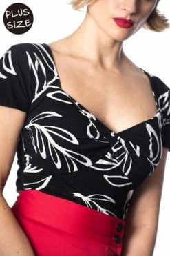 Banned Palm Twist Front Top -Burleska shop Palm Twist Front Top Banned 5 300x
