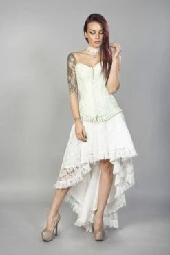 Burleska Petra Zip Long Line Overbust Burlesque Corset In King Brocade -Burleska shop Petra Zip Long Line Overbust Burlesque Corset In King Brocade Burleska 12 300x