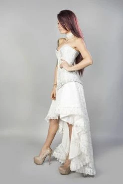 Burleska Petra Zip Long Line Overbust Burlesque Corset In King Brocade -Burleska shop Petra Zip Long Line Overbust Burlesque Corset In King Brocade Burleska 5 300x