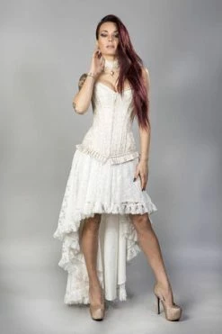 Burleska Petra Zip Long Line Overbust Burlesque Corset In King Brocade -Burleska shop Petra Zip Long Line Overbust Burlesque Corset In King Brocade Burleska 6 300x