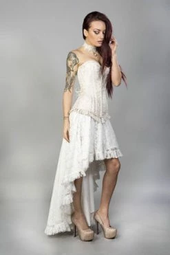 Burleska Petra Zip Long Line Overbust Burlesque Corset In King Brocade -Burleska shop Petra Zip Long Line Overbust Burlesque Corset In King Brocade Burleska 8 300x