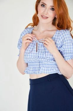 Voodoo Vixen Sadie Gingham Top