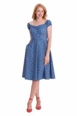 Banned Sherry Spot Fit & Flare Dress -Burleska shop Sherry Spot Fit Flare Dress Banned 3 300x