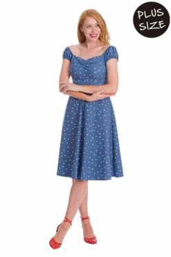 Banned Sherry Spot Fit & Flare Dress -Burleska shop Sherry Spot Fit Flare Dress Banned 4 300x
