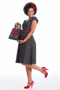 Banned Sherry Spot Fit & Flare Dress -Burleska shop Sherry Spot Fit Flare Dress Banned 5 300x