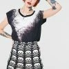 Jawbreaker Skulls Knitted Skirt