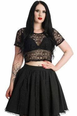 Banned Lace Skull Top