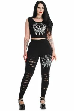 Banned Skeleton Butterfly Cropped Top -Burleska shop TP10440 20LG67033 0743 300x