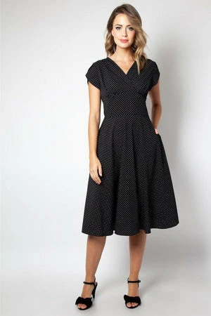 Voodoo Vixen Tabby Polka Dot Tea Dress 12 Voodoo Vixen Tabby Polka Dot Tea Dress - Image 10