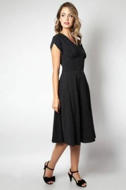 Voodoo Vixen Tabby Polka Dot Tea Dress 35 Voodoo Vixen Tabby Polka Dot Tea Dress -Burleska shop Tabby Polka Dot Tea Dress Voodoo Vixen 14 300x