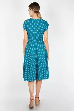 Voodoo Vixen Tabby Polka Dot Tea Dress 6 Voodoo Vixen Tabby Polka Dot Tea Dress - Image 4