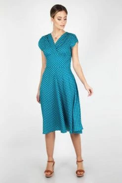 Voodoo Vixen Tabby Polka Dot Tea Dress 26 Voodoo Vixen Tabby Polka Dot Tea Dress -Burleska shop Tabby Polka Dot Tea Dress Voodoo Vixen 5 300x