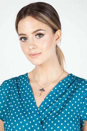 Voodoo Vixen Tabby Polka Dot Tea Dress 9 Voodoo Vixen Tabby Polka Dot Tea Dress - Image 7