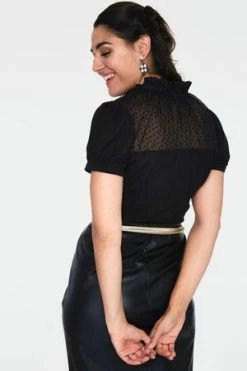 Burleska shop -Burleska shop VV X Acid Doll Coalette Blouse Voodoo Vixen 2 300x