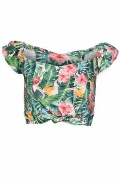 Voodoo Vixen Valentina Floral Tropical Print Cropped Top 11 Voodoo Vixen Valentina Floral Tropical Print Cropped Top -Burleska shop Valentina Floral Tropical Print Cropped Top Voodoo Vixen 5 300x