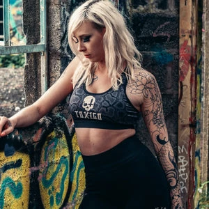 Toxico Skull Cross Snake Sport Bra 4 Toxico Skull Cross Snake Sport Bra - Image 2