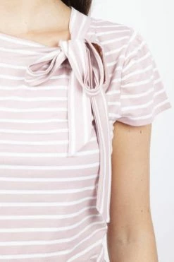 Voodoo Vixen Alexa Collar Bow Stripe Top 8 Voodoo Vixen Alexa Collar Bow Stripe Top -Burleska shop alexa collar bow stripe top voodoo vixen 3 300x