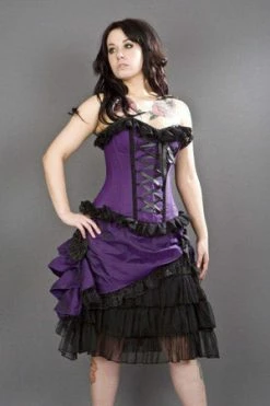 Burleska Alice Overbust Gothic Corset In Taffeta 6 Burleska Alice Overbust Gothic Corset In Taffeta -Burleska shop alice overbust gothic corset in taffeta burleska 3 300x