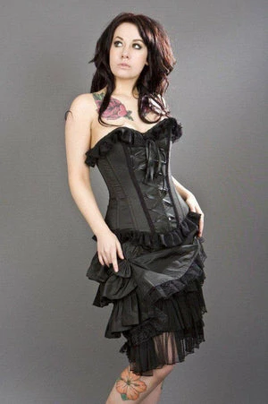 Burleska Alice Overbust Gothic Corset In Taffeta 2 Burleska Alice Overbust Gothic Corset In Taffeta