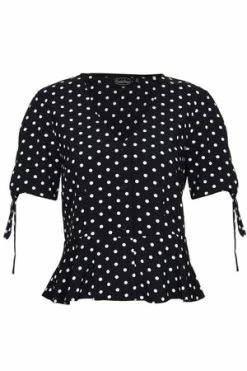Voodoo Vixen Alice Polka Dot Peplum Blouse 19 Voodoo Vixen Alice Polka Dot Peplum Blouse -Burleska shop alice polka dot peplum blouse voodoo vixen 9 300x