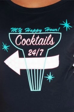 Voodoo Vixen Always Happy Hour Tee 7 Voodoo Vixen Always Happy Hour Tee -Burleska shop always happy hour tee voodoo vixen 3 300x